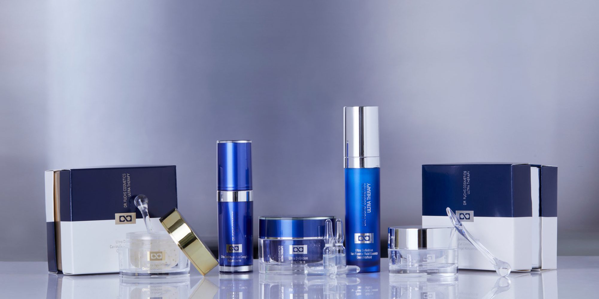 Produktfoto aller Produkte der Dr. Fuchs Cosmetics Ultra Therapy